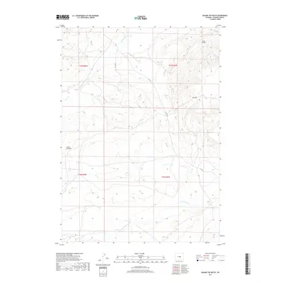 2017 Map of Square Top Butte, 2017 Print