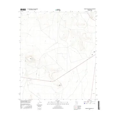 2016 Map of Square Top Mountain, 2016 Print