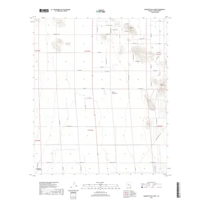 2018 Map of Squaretop Hills West, 2018 Print