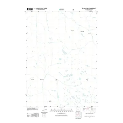 2012 Map of Squaretop Mountain, 2012 Print