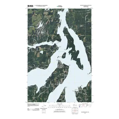 2011 Map of Squaxin Island, 2011 Print