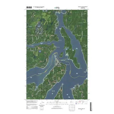2014 Map of Squaxin Island, 2014 Print