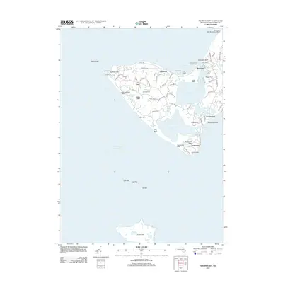 2012 Map of Squibnocket, 2012 Print