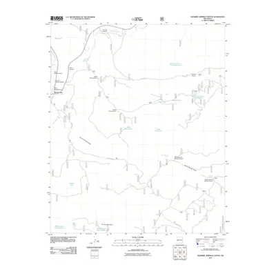 2011 Map of Squirrel Springs Canyon, 2011 Print