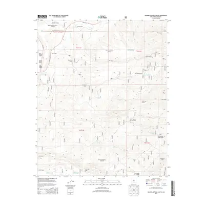 2013 Map of Squirrel Springs Canyon, 2013 Print