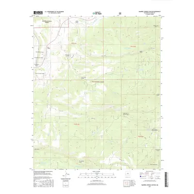 2017 Map of Squirrel Springs Canyon, 2017 Print