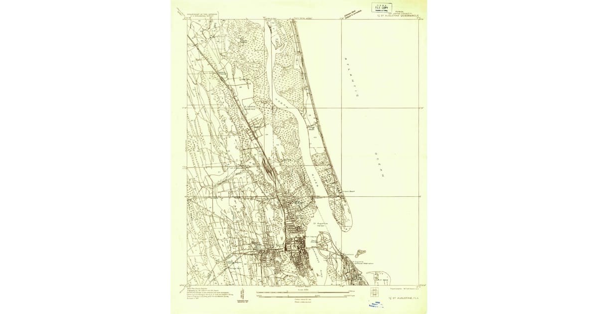 1930s Maps of Vilano Beach, FL | Pastmaps