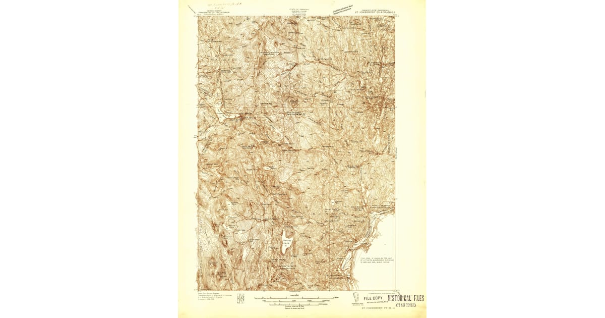 Old Maps of Cabot VT for Academic - St Johnsbury Caledonia County Vt Usgs Topo 1938 Og 1200x630 