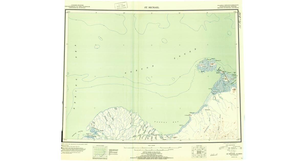 Old Maps of Kotlik AK for Academic - St Michael Kusilvak County Ak Usgs Topo 1951 Og 1200x630 