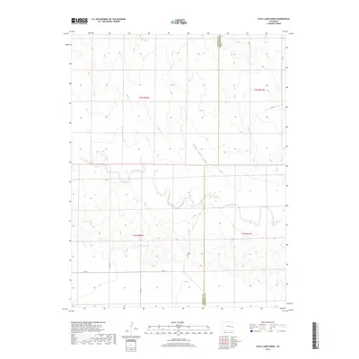 2019 Map of Stacy Lakes Draw, 2019 Print