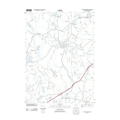 2012 Map of Stafford Springs, 2012 Print