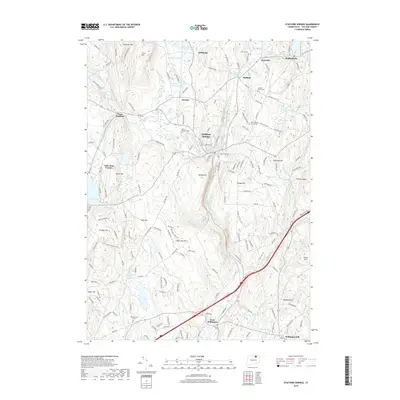2018 Map of Stafford Springs, 2018 Print