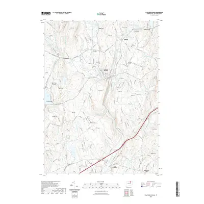 2021 Map of Stafford Springs, 2021 Print