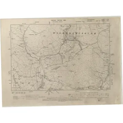 1897 Map of Staffordshire I.SW, 1900 Print
