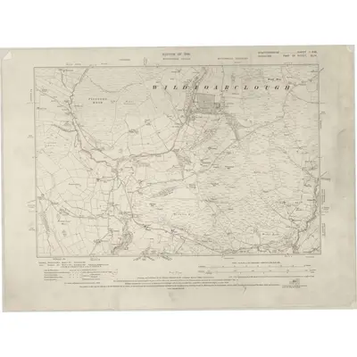 1923 Map of Staffordshire I.SW, 1926 Print