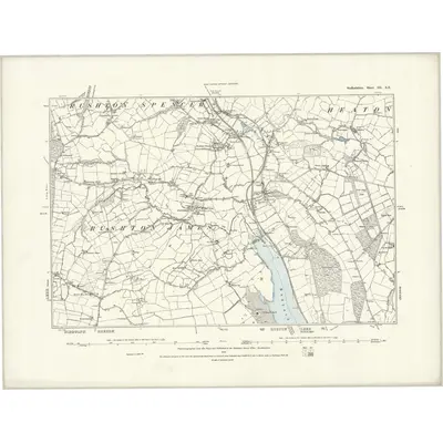 1876 Map of Staffordshire III.SE, 1888 Print