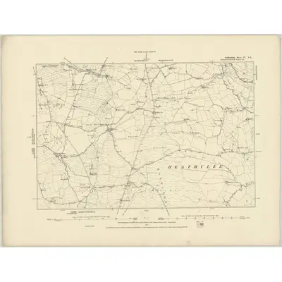 1878 Map of Staffordshire IV.NE, 1887 Print
