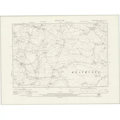 1923 Map of Staffordshire IV.NE, 1926 Print