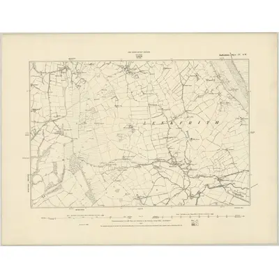 1878 Map of Staffordshire IV.SW, 1887 Print