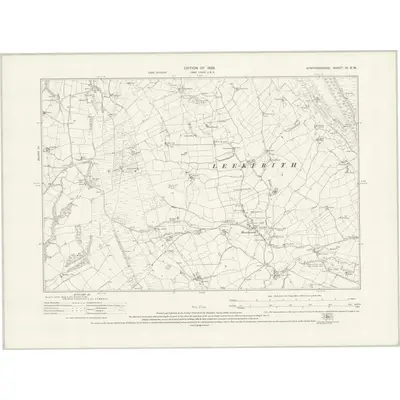1923 Map of Staffordshire IV.SW, 1926 Print