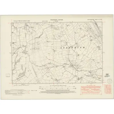 1947 Map of Staffordshire IV.SW, 1950 Print