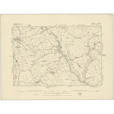 1878 Map of Staffordshire IX.NE, 1884 Print