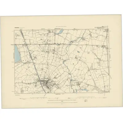 1882 Map of Staffordshire L.SW, 1884 Print