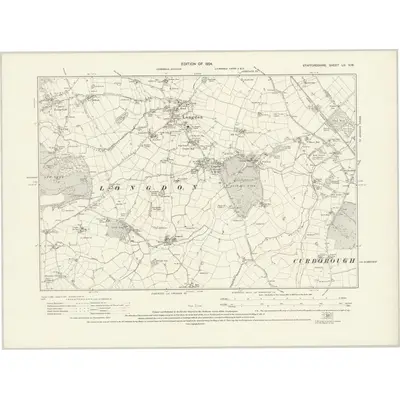 1921 Map of Staffordshire LII.NW