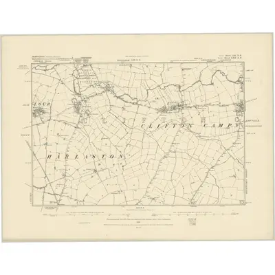 1881 Map of Staffordshire LIII.SE, 1884 Print