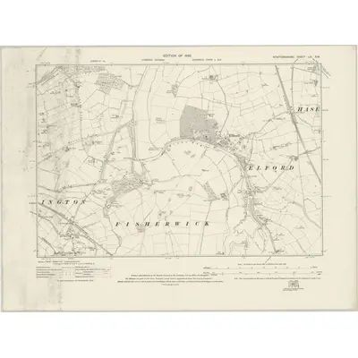1921 Map of Staffordshire LIII.SW, 1925 Print
