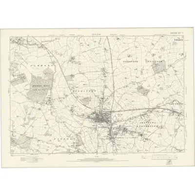 1921 Map of Staffordshire LIX, 1924 Print
