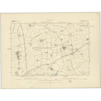 1882 Map of Staffordshire LIX.NE, 1883 Print