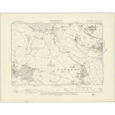 1900 Map of Staffordshire LIX.SW, 1902 Print