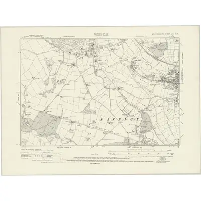 1921 Map of Staffordshire LIX.SW, 1924 Print