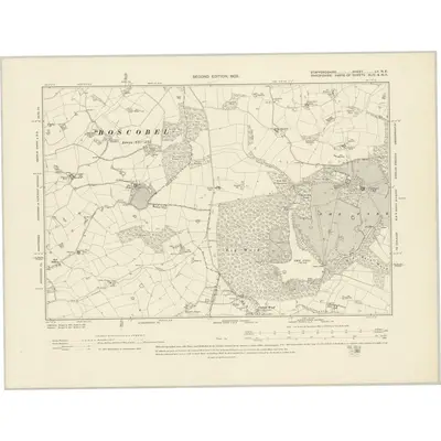 1900 Map of Staffordshire LV.NE, 1903 Print