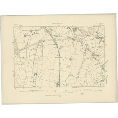 1882 Map of Staffordshire LVI.NW, 1883 Print