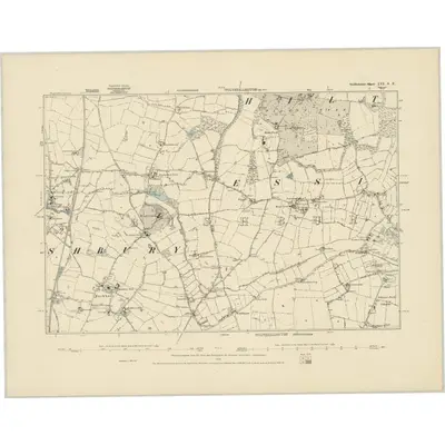1882 Map of Staffordshire LVI.SE, 1886 Print
