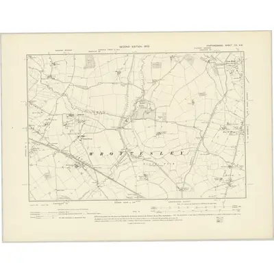 1900 Map of Staffordshire LVI.SW, 1903 Print