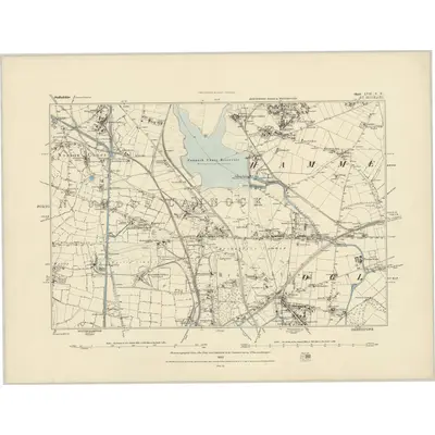 1882 Map of Staffordshire LVII.NE, 1883 Print