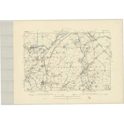 1882 Map of Staffordshire LVII.SE, 1883 Print