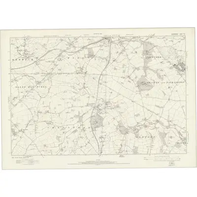 1921 Map of Staffordshire LVIII, 1924 Print