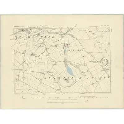 1882 Map of Staffordshire LVIII.NE, 1883 Print