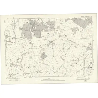 1921 Map of Staffordshire LXI, 1924 Print