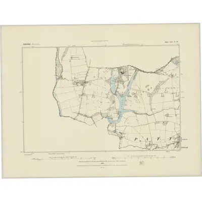 1882 Map of Staffordshire LXI.NW, 1884 Print