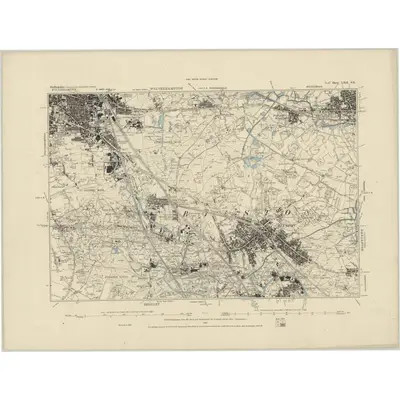 1885 Map of Staffordshire LXII.SE, 1886 Print