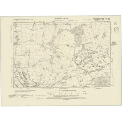 1938 Map of Staffordshire LXIV.NE, 1945 Print