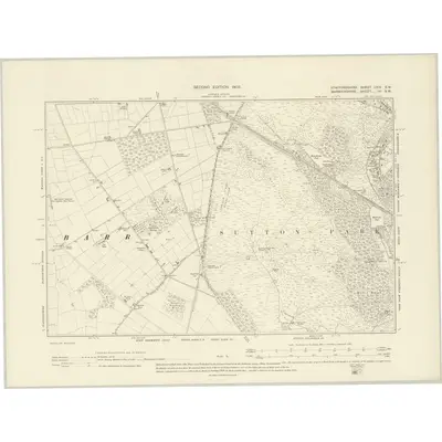 1901 Map of Staffordshire LXIV.SW, 1903 Print