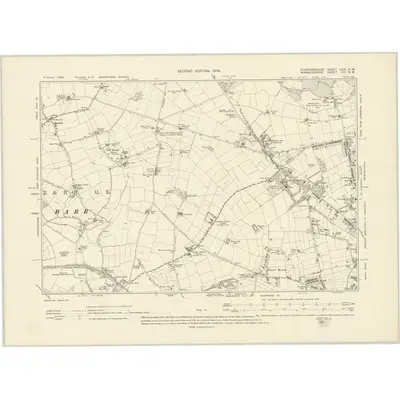 1901 Map of Staffordshire LXIX.NW, 1904 Print