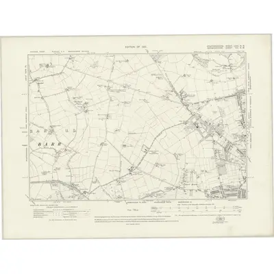 1913 Map of Staffordshire LXIX.NW, 1921 Print