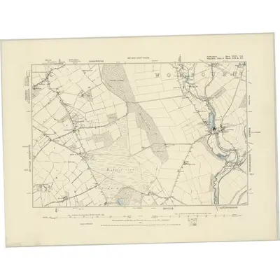 1881 Map of Staffordshire LXVI.SE, 1887 Print